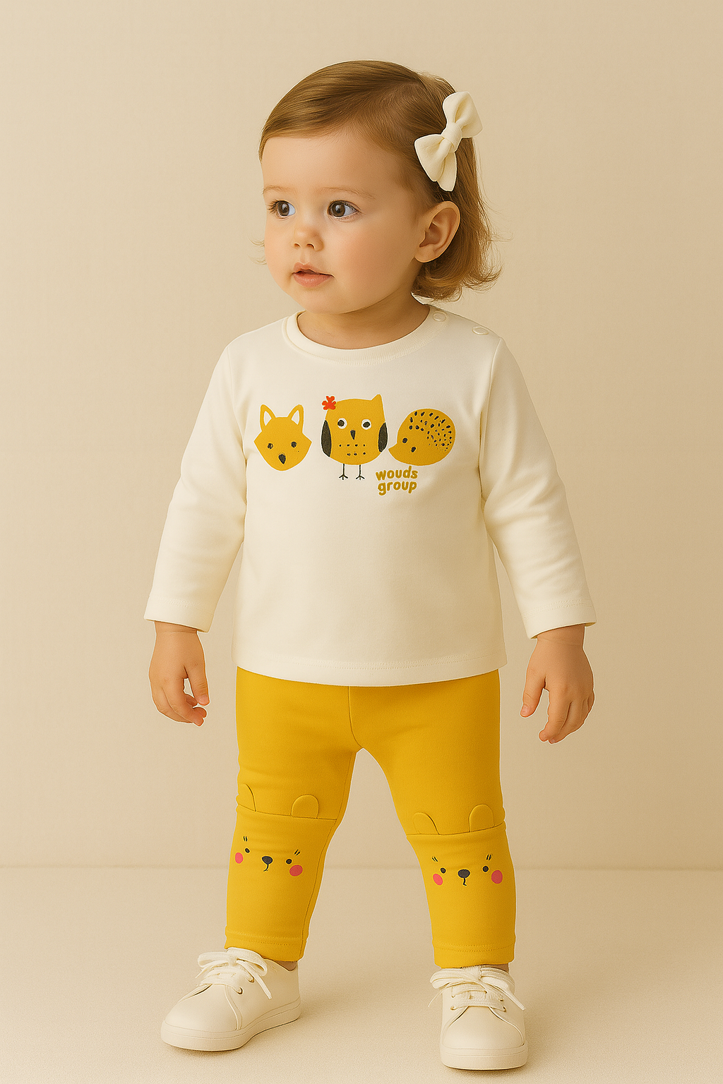 Camisola  Estampado Animais da Floresta 🌿🦊🦉🦔