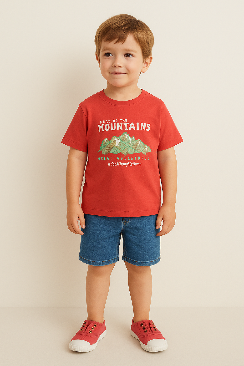 T-shirt “Head Up The Mountains”