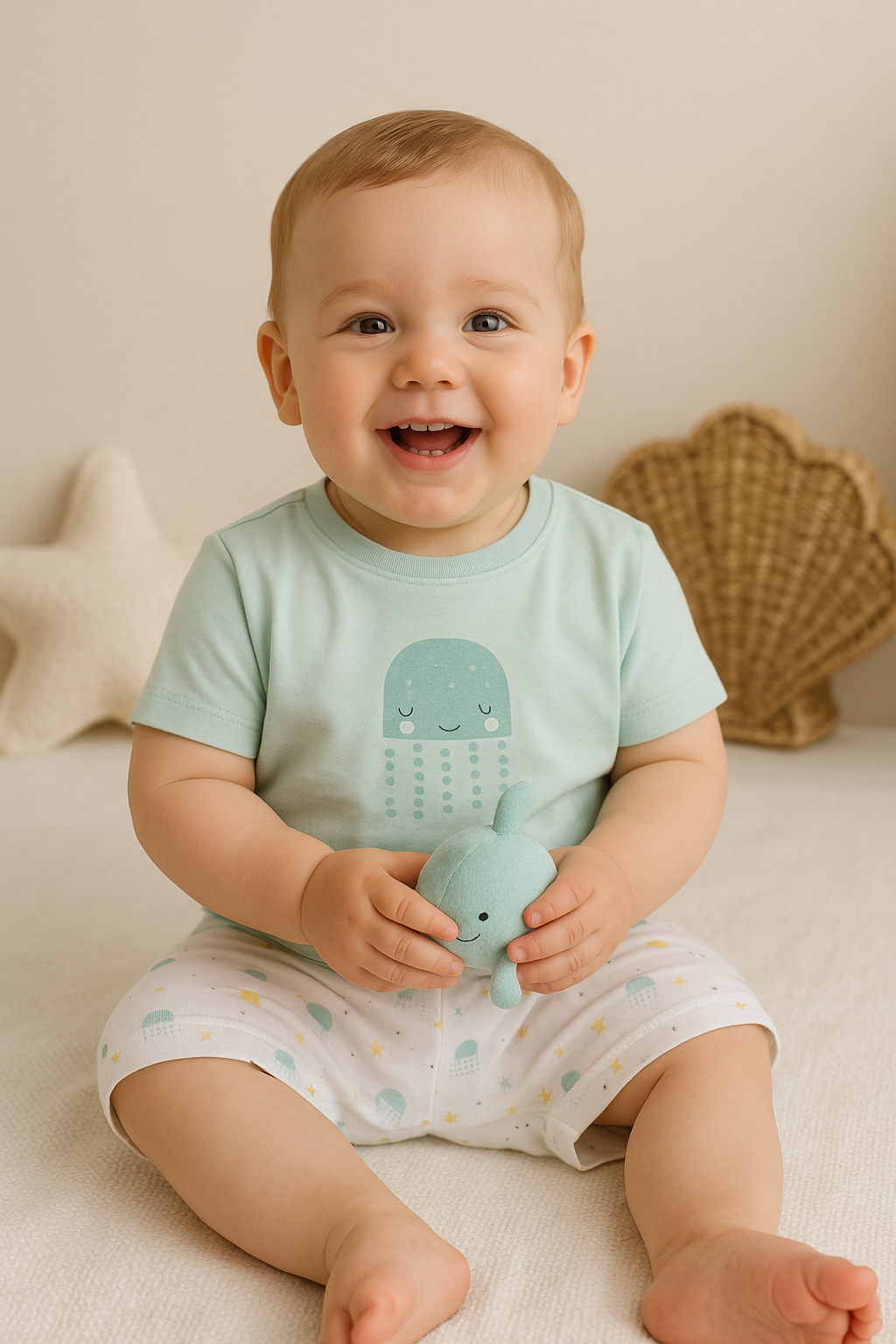 Conjunto “Medusinhas no Mar” – Fresquinho e cheio de encanto!