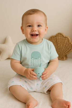 Conjunto “Medusinhas no Mar” – Fresquinho e cheio de encanto!