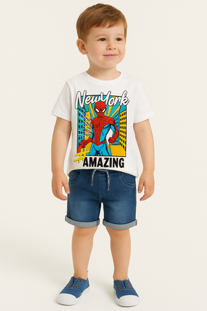 T-shirt Branca “Spider-Man New York”