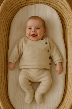 Conjunto de malha de algodão