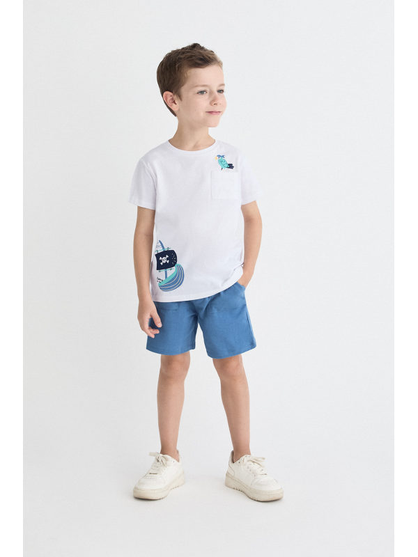 Conjunto Pirata Menino Algodão 3-7 Anos