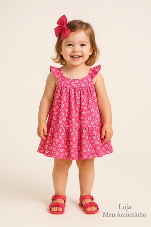 Vestido Floral Rosa
