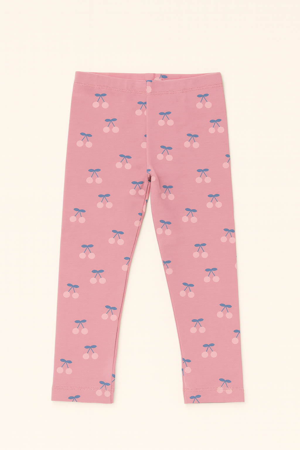 Leggings Rosa com Estampado de Cerejas – Menina 2 aos 7 anos