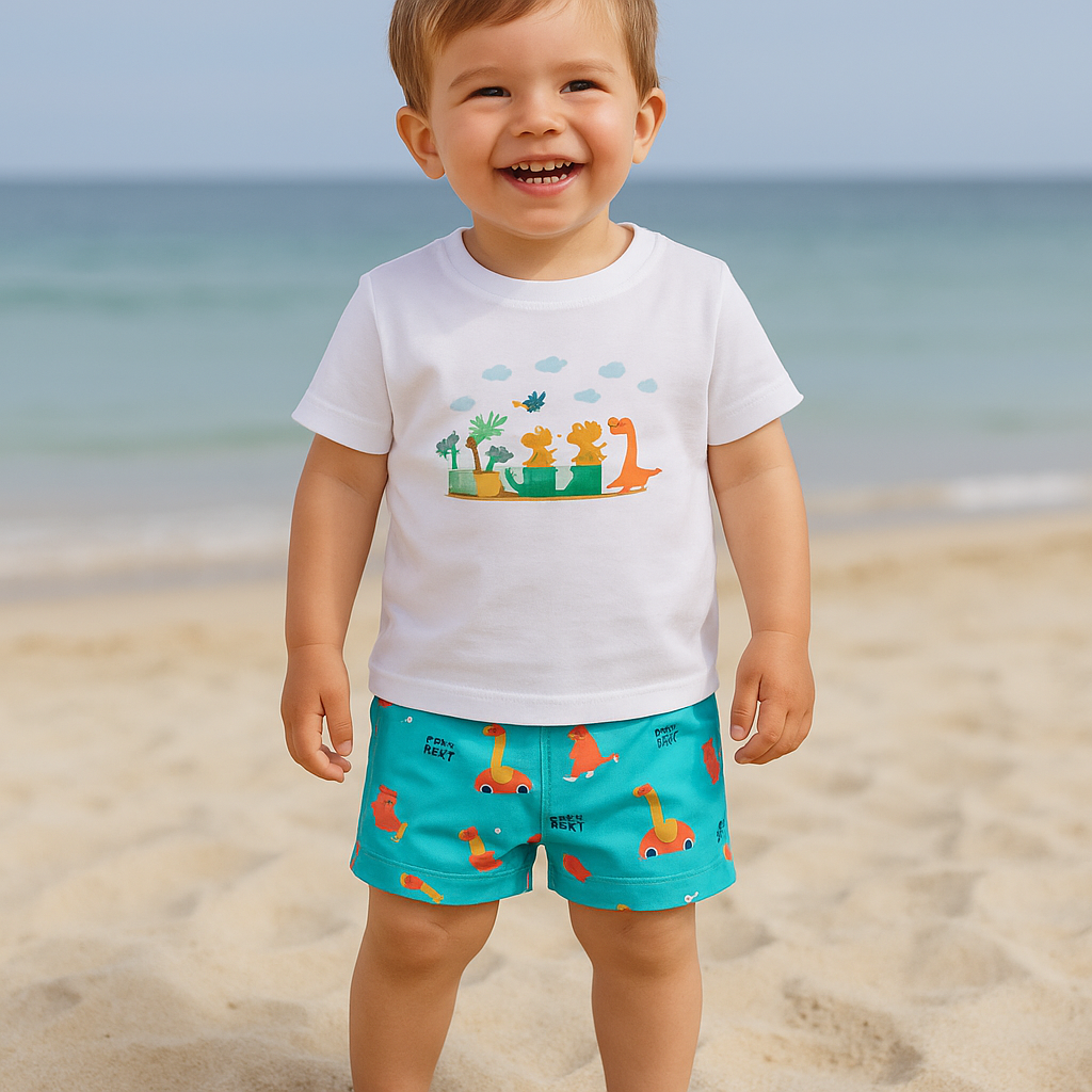 T-shirt de menino Dinossauros