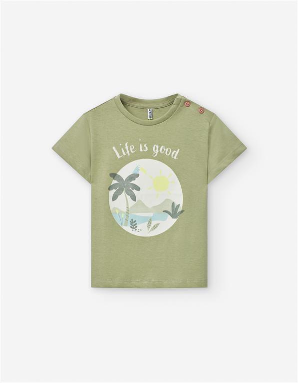 T-shirt Manga Curta Life is Good