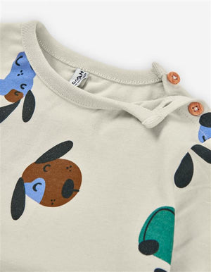 Sweatshirt “Cãezinhos Felizes” Bege