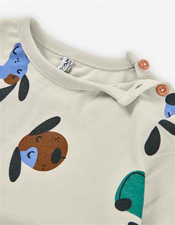 Sweatshirt “Cãezinhos Felizes” Bege