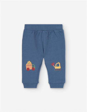 Calças Jogger Confortáveis para Bebé – Tema Construção