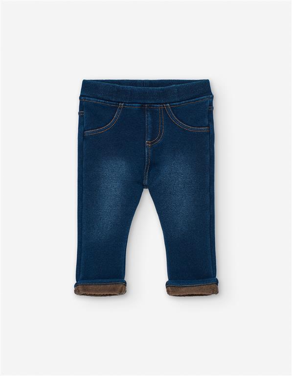 Jeggings de Bebé Quentes (Unissexo) | Efeito Ganga com Forro Cardado e Cintura Ajustável