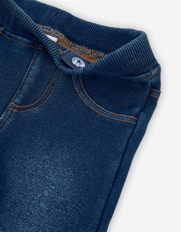 Jeggings de Bebé Quentes (Unissexo) | Efeito Ganga com Forro Cardado e Cintura Ajustável