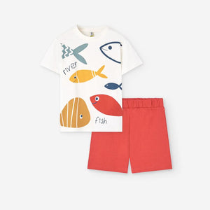 Conjunto Peixinhos Bebé | 2 Peças 100% Algodão | 6-36 Meses | Losan