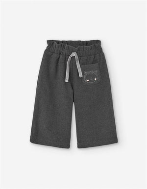 🐻 Pantalonas com Bolso Gatinho
