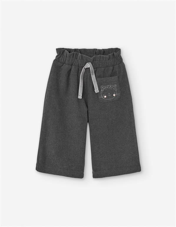 🐻 Pantalonas com Bolso Gatinho
