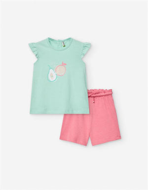 Conjunto de Algodão abacate