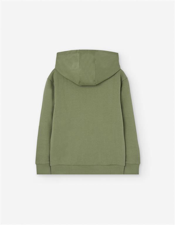 🚗 Sweat-shirt com Capuz “Road Trip” – Verde kaki