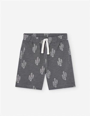 Calções “Cactus Cool” – Cinzento Estampado