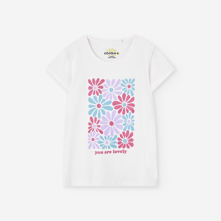 T-Shirt Flores Brilhantes
