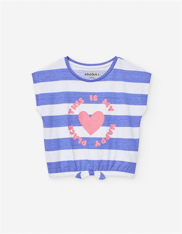 T-shirt de Menina Coração dos 2 aos 7 anos