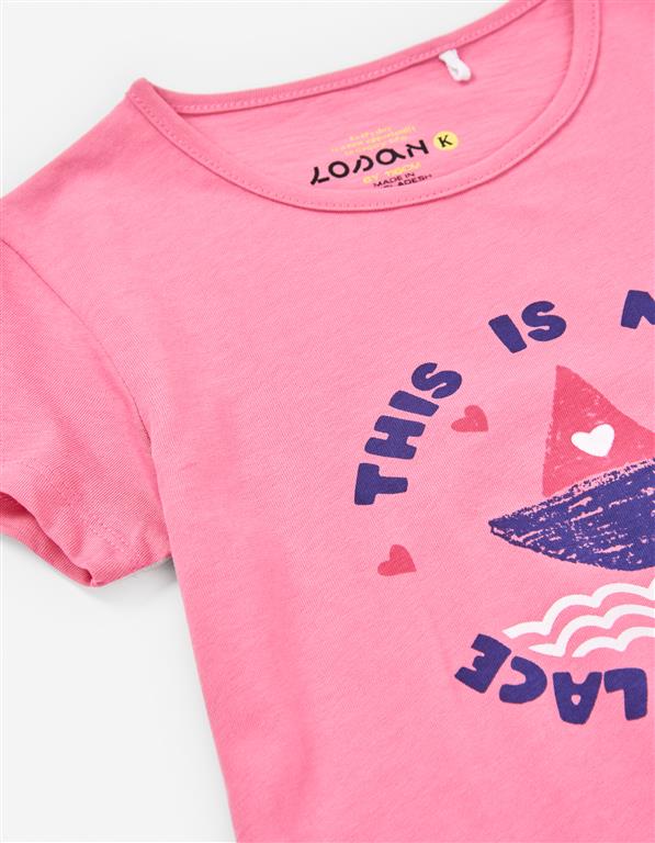 T-shirt de menina Barquinho This is my happy place