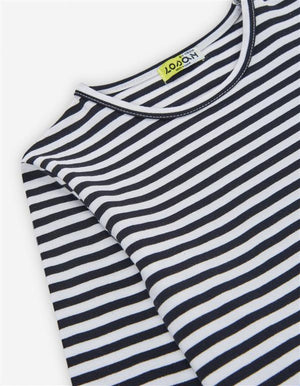 Camisola às riscas preto e branco – manga comprida criança (2 aos 7 anos)