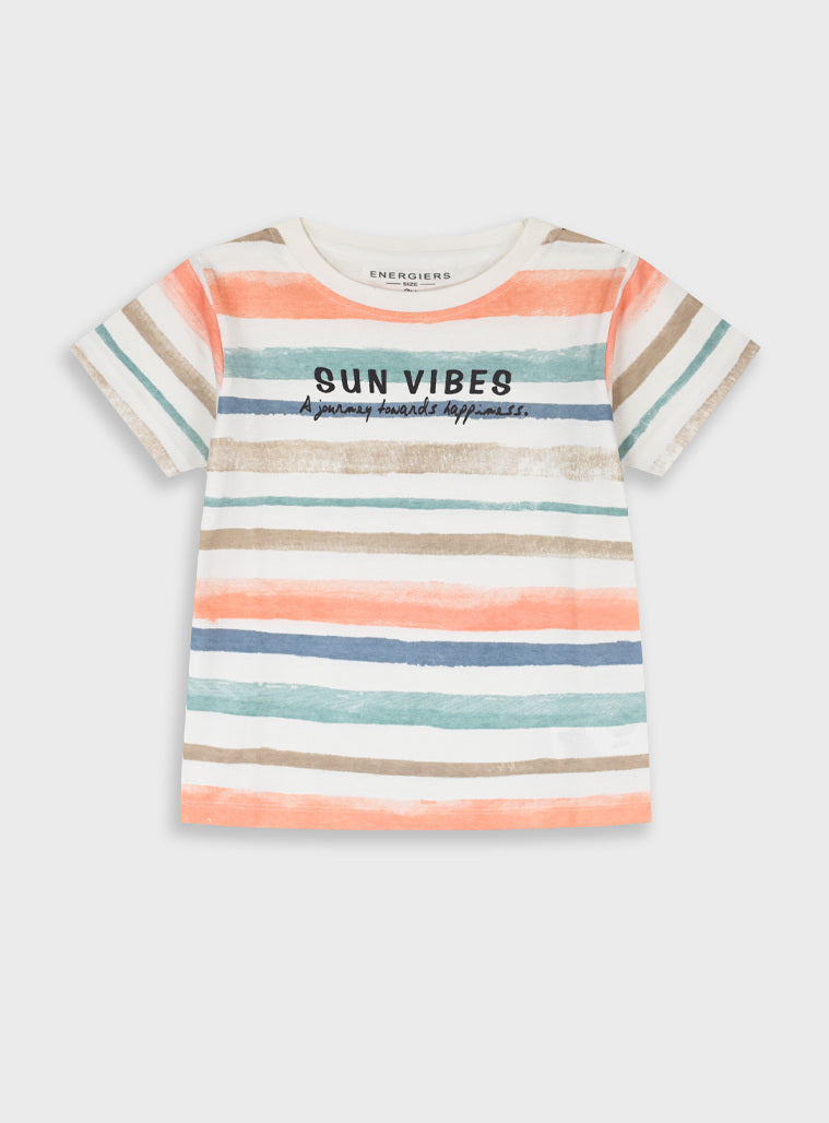 T-shirt Sun Vibes 100% Algodão | Menino 12 meses-6 Anos